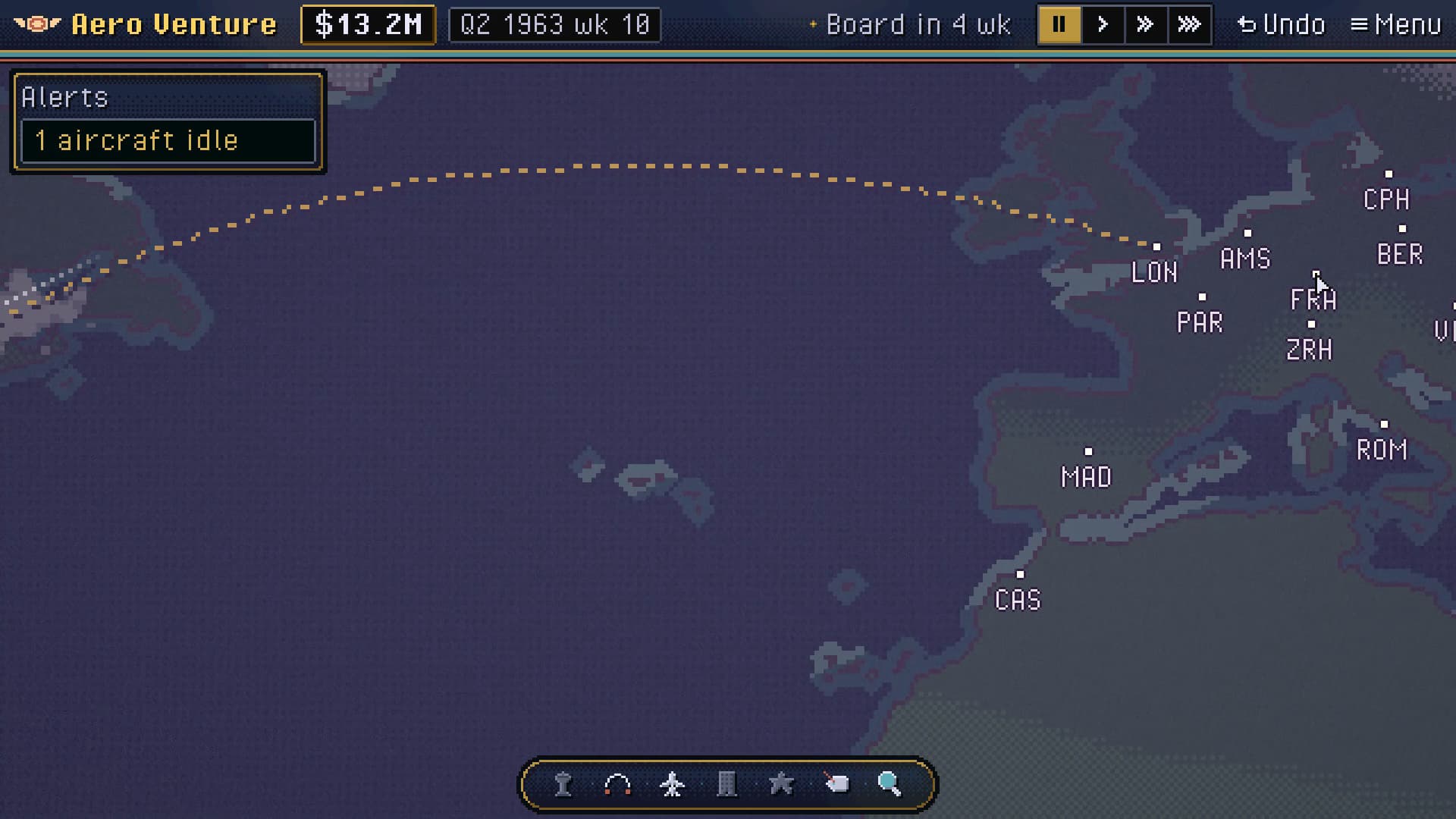 AeroVenture screenshot: open the atlantic to the jet age